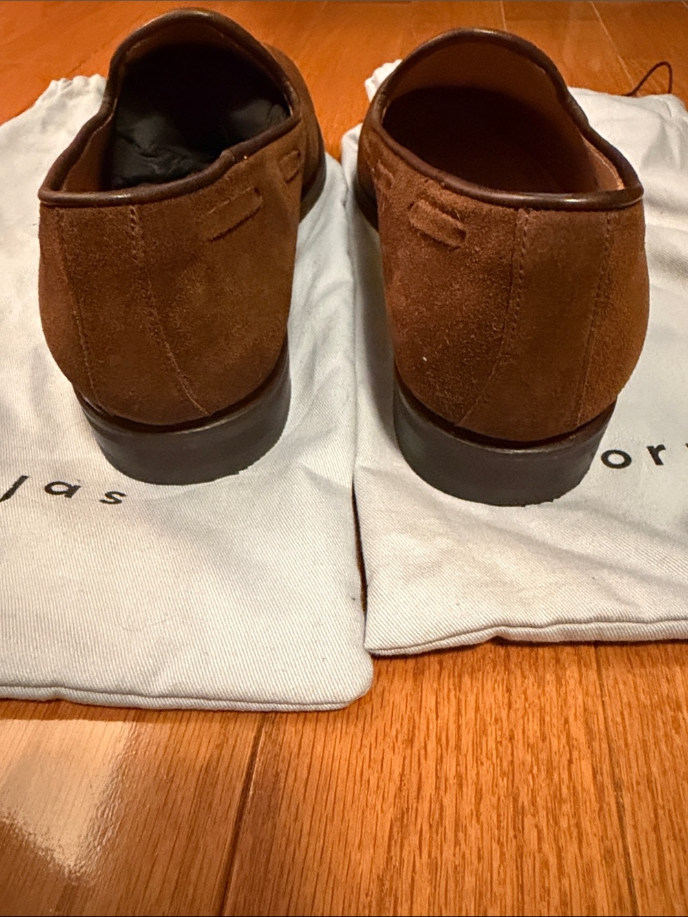 Morjas Brown Suede Tassel Loafer with Rubber Sole - UK 8/US 9 - Picture 4 of 7
